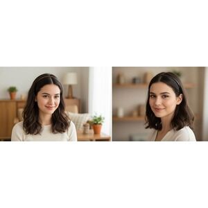 Every Day 4 Pack Skinny Headbands with Teeth Black and Tortoise Brown